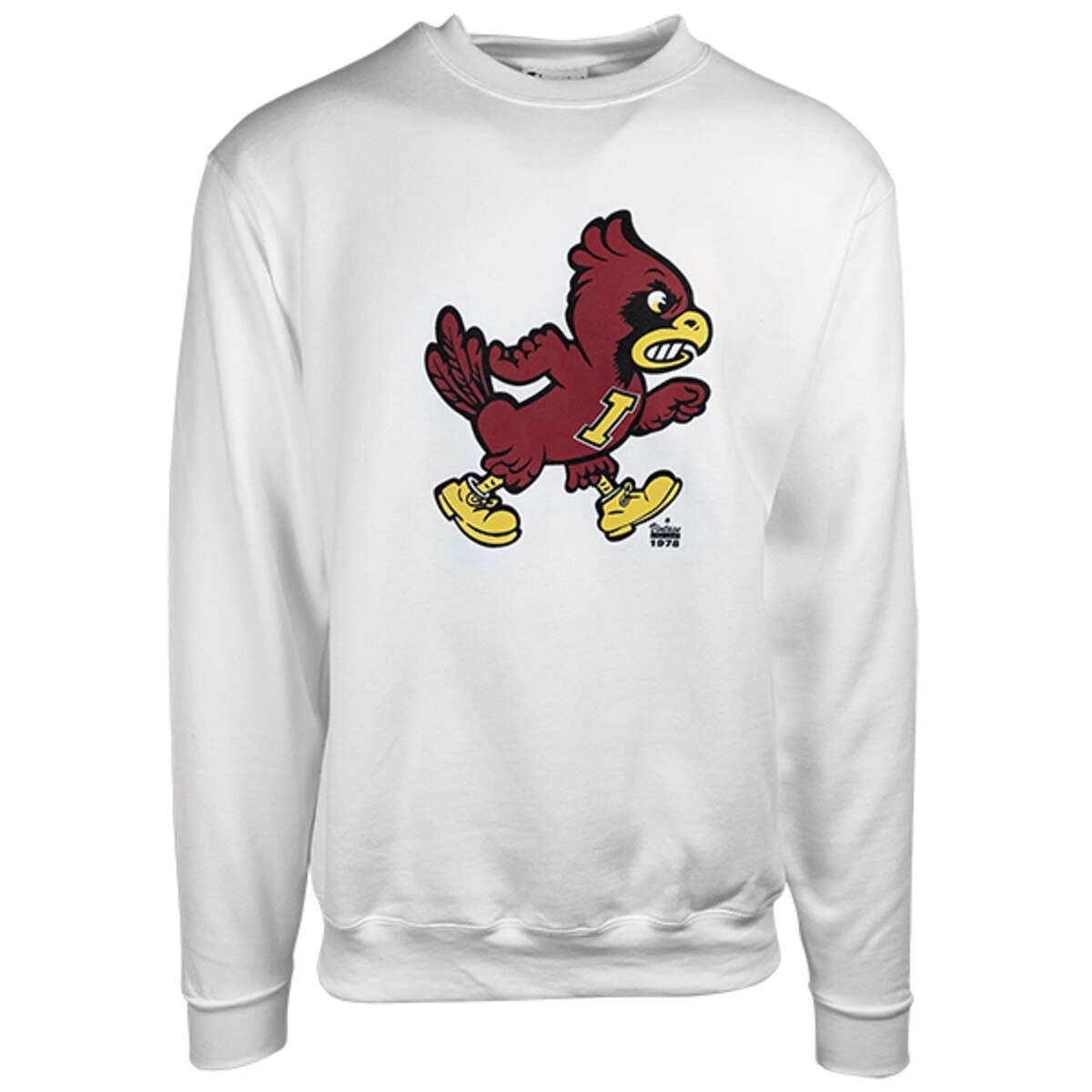 Champion® Walking Cy White Crewneck Sweatshirt
